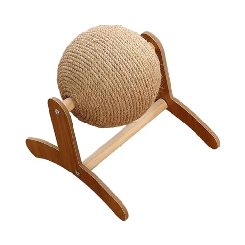 Generic Arranhador de gato, cama de papelão com brinquedo de bola e design de texturas de arranhões