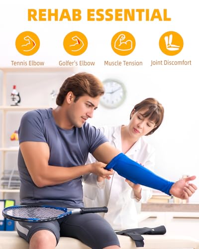 Fitense Flex Therapy Resistance Bar - Tennis Elbow & Golfers Elbow Pain Relief, Physical Therapy Bar for Tendinitis, Wrist, Forearm Rehab - Improve Grip Strength, Muscle Recovery & Hand Rehabilitation - Image 6