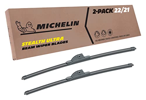 Michelin 19-2221SUBA Stealth Ultra Twin Pack 22 & 21 inch Wiper Blade Fits Select Jeep, Toyota, Dodge, Honda, Chevrolet, Ford, Cadillac, Nissan, Porsche, Saturn, Model Years (2 Pack)