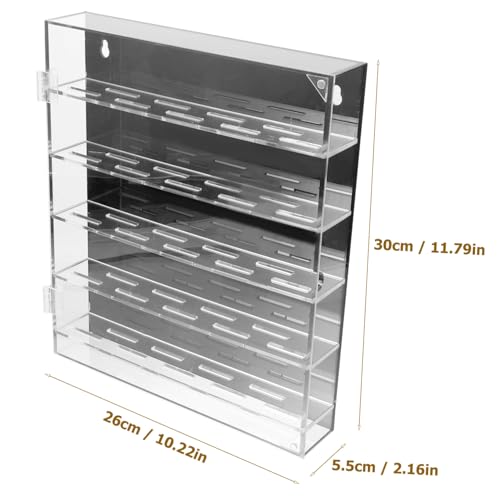 Caja organizadora para monedas con cápsulas transparente negra miniatura 2