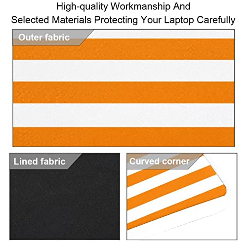 Sac ordinateur 14 pouces à rayures orange pour vos déplacements