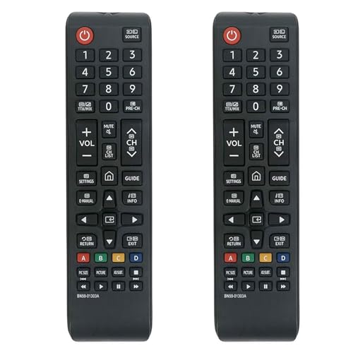 2Pcs BN59-01303A Reemplazo de Mando a Distancia adaptar por Samsung LED LCD QLED 4K TV QB75H QE49Q7 QE55Q7 QE55Q7F QE55Q8 QE65Q7 QE65Q8 QE65Q9 QE75Q7 QE75Q8 QE88Q9 QM105D QM49H QM55H QM65H QM85D RM40D