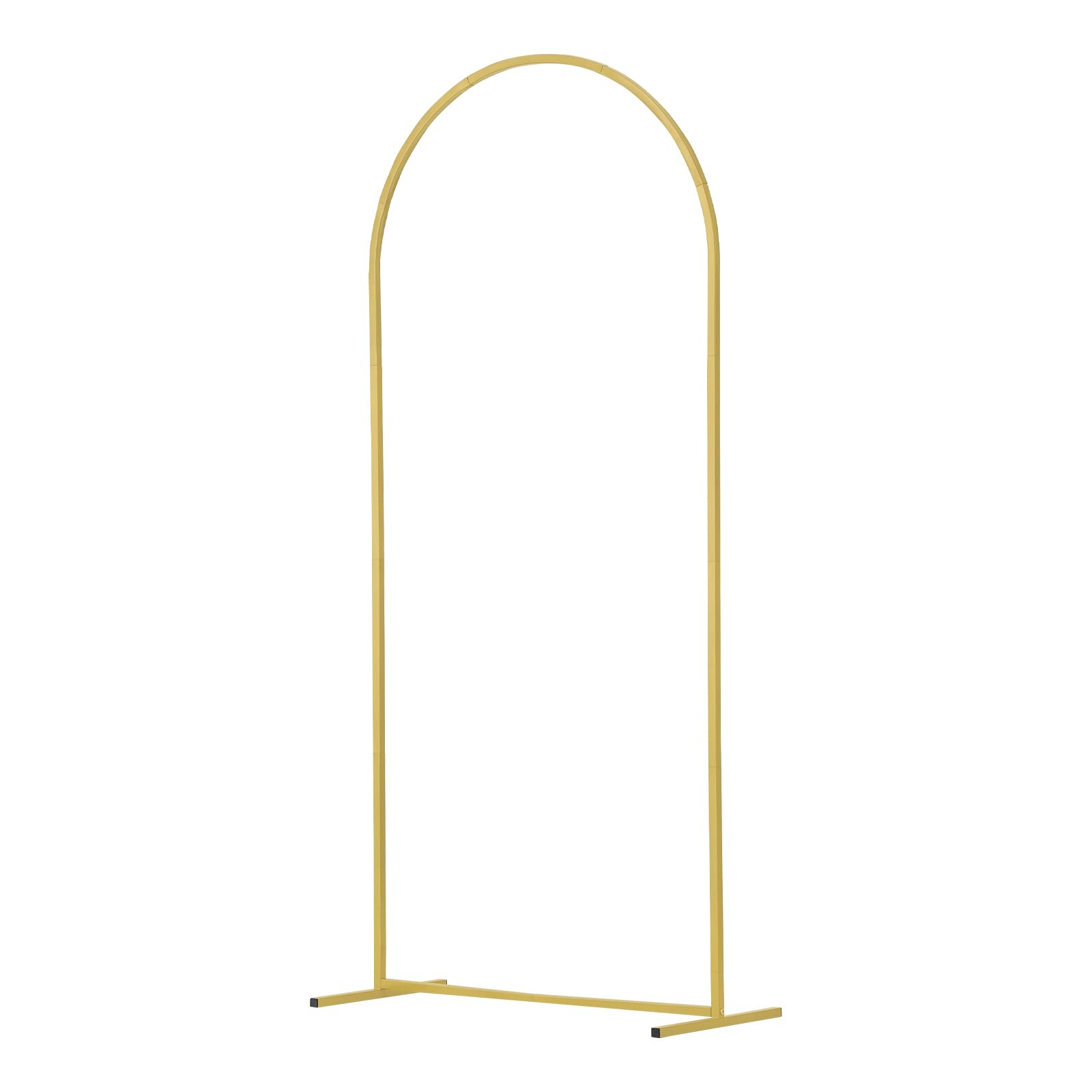 VEVOR Support de Fond Arche de Mariage, Lot de 3, Support Stable Métal, 1805 mm, 1500 mm, 1205 mm, avec Barre Transversale de Châssis Doré, Housse en Tissu, pour Anniversaire, Célébration, Cérémonie