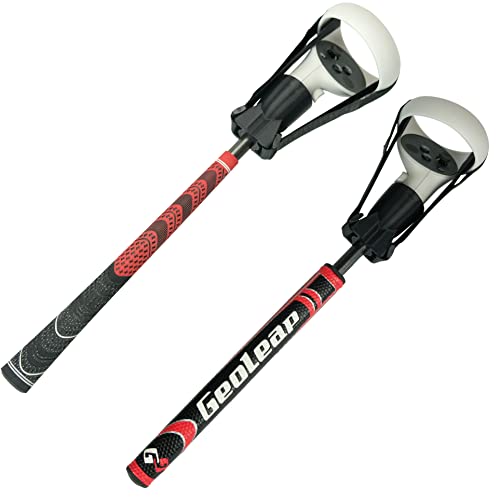 DeadEyeVR DriVR - VR Golf Club Handle Accessory (Putter + Standard - Red - Metal)