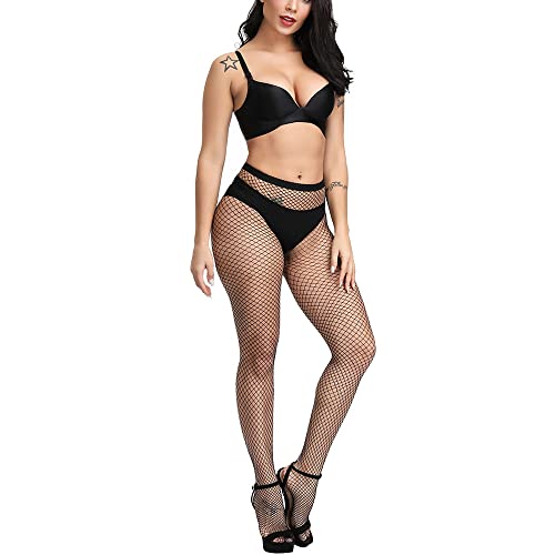 Women's Sexy Thigh High Fishnet Stockings - High Waist Pantyhose Tights3