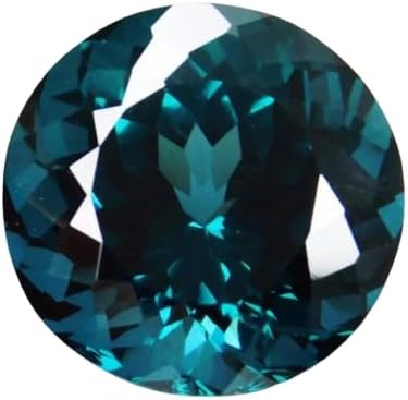 Certified 10.5 Ct Natural Greenish Blue Indicolite Tourmaline Round Cut Gemstone