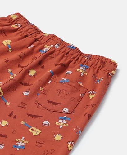 Image of Jockey CB03 Boys Super Combed Cotton French Terry Printed Shorts with Turn Up Hem Styling (Colors & Prints May Vary)