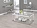 Coaster 720748 Glass Top Coffee Table, Chrome
