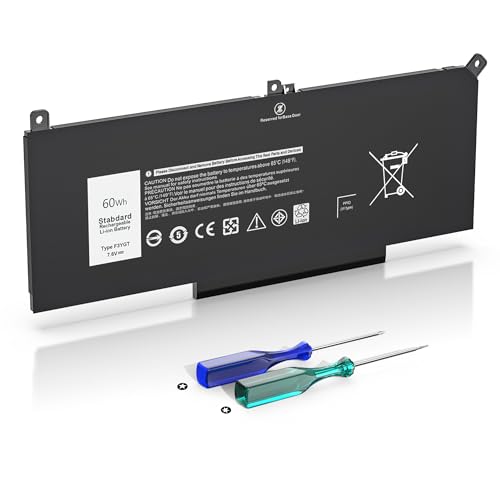 Yuerye 60wh F3ygt Laptop Battery Compatible With Dell Latitude 7490 7480 Lati...