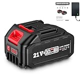 21V 3000mAh マキタ 互換バッテリー 3.0Ah 大容量 リチウムイオン バッテリー セット AC100v-220v充電器付き 長時間作業可能 LED電池残量表示 充電式 電動工具用電池 パック 日本語取扱説明書付き (3.0Ah/1個セット)