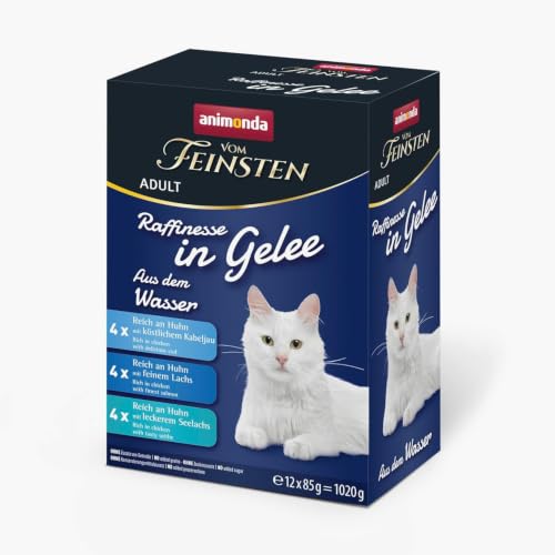 animonda Vom Feinsten Katzenfutter in Gelee Mix aus dem Wasser (12 x 85 g)