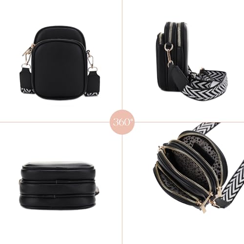 Image of Mali+Lili, Josie Triple Zip Crossbody Bag