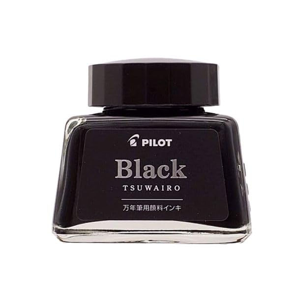 Image of Pilot Fountain Pen Ink Bottle - Tsuwairo-Black 30ml