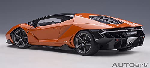 Autoart Lambo Centenario modelo 1:18 color naranja miniatura 2