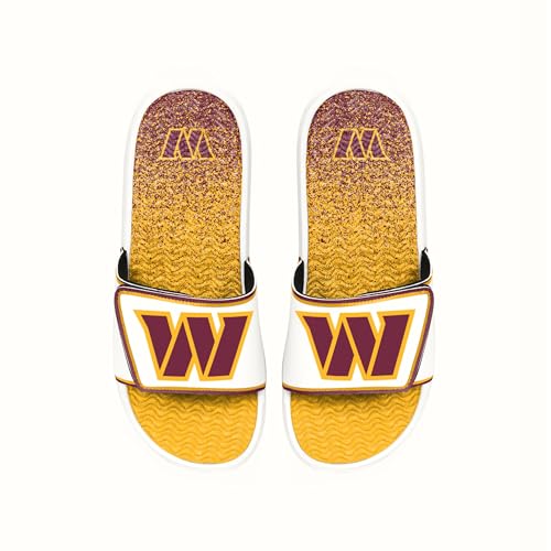Image of FOCO mens Nfl Primary Team Logo Gradient Gel Slide Sandals