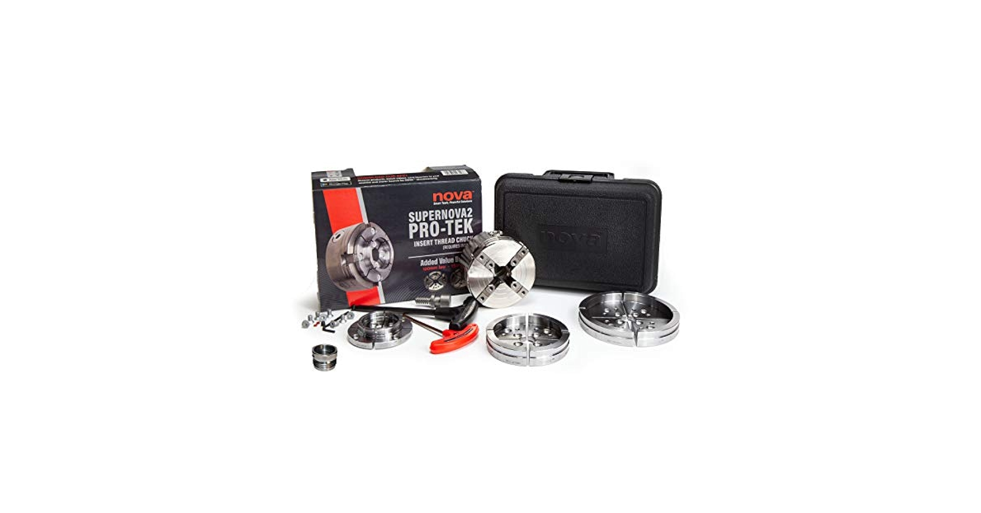 Nova 23108 Supernova 2 Premier Pro-Tek Chuck Bundle for Wood