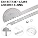 Angle Protractor Two Arm Adjustable Ruler Stainless Steel Ruler Finder Angle Protractor with 180 Degrees Woodworking Measure Tools(30 cm/ 11.8 Inch)