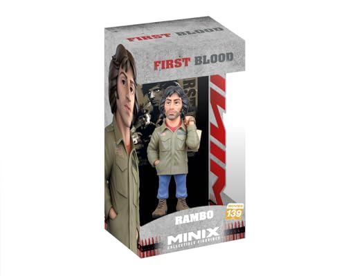 MINIX Bandai Sammelfigur, 12 cm, Rambo: Steg Teil I, Rambo, Sammlerstücke für Ausstellung, Geschenkidee, Spielzeug für Kinder und Erwachsene, Filmfans (MN18864)