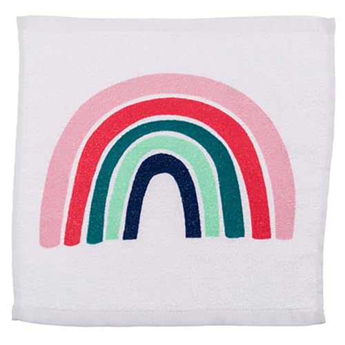 KAMACA 4er Set Magische Handtücher Baumwolle Zaubertuch für Kinder Zauberhandtuch Mitgebsel Geschenkidee Kindergeburtstag Geschenk statt Schokolade und statt Geldgeschenk (4er Set Regenbogen)