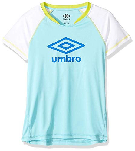 Umbro Girls Kick Sweep Raglan Top Blue Radiance/White Size 5/6-M