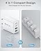 3-Pack 40W USB C Charger Block, 4-Port Type C Charger Fast Charging Block Dual USBC Charger+QC Power Adapter Wall Plug Multi USB C Brick Cube for iPhone 16 15 14 13 12 11 Pro Max Plus, Samsung