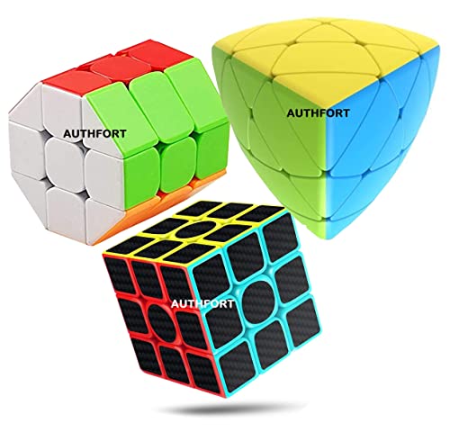 Authfort Black Carbon Fiber 3x3 Cube 3X3 Mastermorphix stickerless 3X3 Barrel Speed Stickerless Cube Combo Pack of 3 (3 Pieces) (B09JSW7WT5) Amazon Price History, Amazon Price Tracker