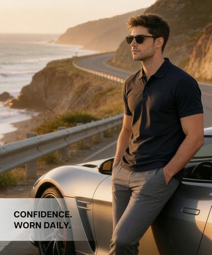 Image of Scott International Cotton Polo T Shirt | Collar Half Sleeves Plain T-Shirt | Tshirt for Men Stylish | Casual Tee for Office, Sports, Gym & Everyday Comfort | Men's Breathable All-Season Tshirt