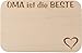 Produktbild FABRIKSTORES Frühstücksbrettchen/Frühstücksbrett mit Gravur "Oma ist die Beste" als Geschenk - Buchenholz - Abgerundete Ecken - Geschenkidee ideal für Muttertag oder andere Anlässe - Gute Qualität