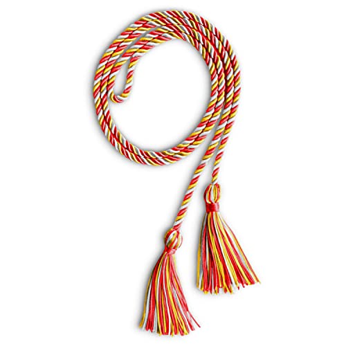 Image of Endea Graduation Single Honor Cord Three-Color (Red /Gold /White)