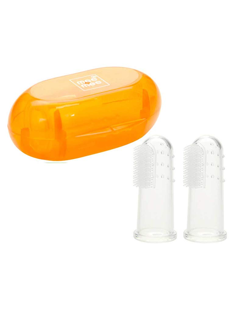 Mee MeeUnique Finger Brush (Pack of 2, Orange)
