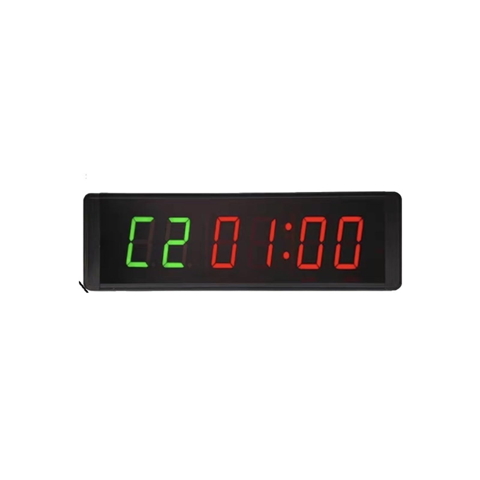 CVFRDD LED Countdown Clock, 3 Inch Wall Mounted Programmable Countdown Interval Gym Timers LED Stopwatch Clock(2.3 Inch Green)
