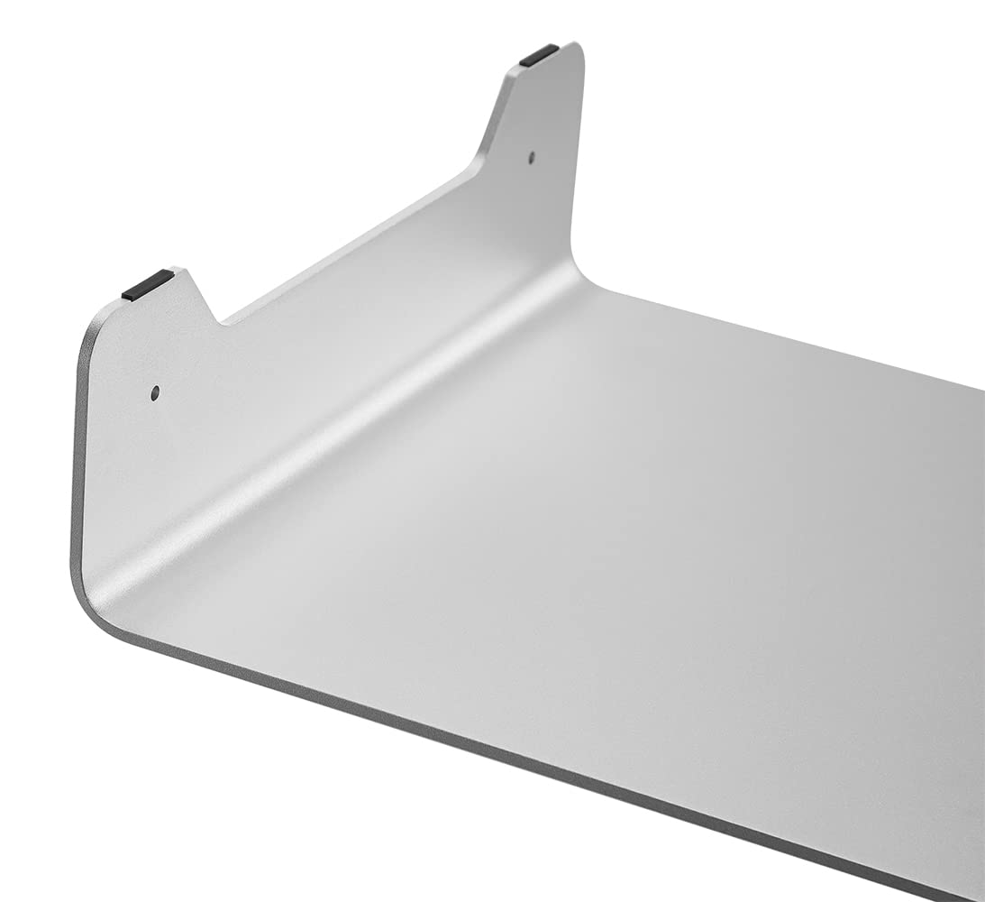 mywall HT46L - Supporto per monitor in alluminio con cuscinetti in silicone antiscivolo, supporto per monitor con 4 porte USB 2.0, supporto per schermi e computer portatili da 11 a 32 pollici, carico