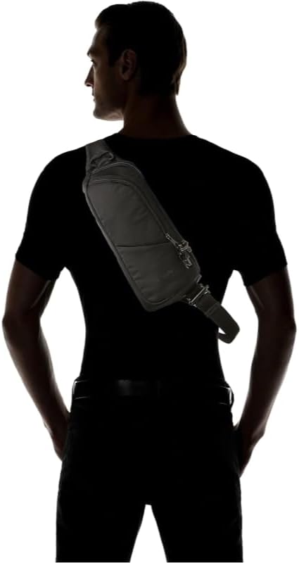 Pacsafe Vibe 150 2.5 Liter Anti Theft Sling Pack, Black - Image 2
