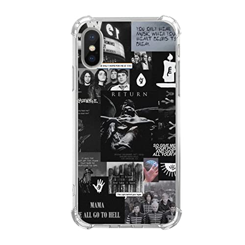 Pvflefkr Dark Aesthetic Rock Band Case For Iphone X And Iphone Xs, Rock Music Case For Iphone X And Iphone Xs, Cool Tpu Bumper Case Cover #TOP4