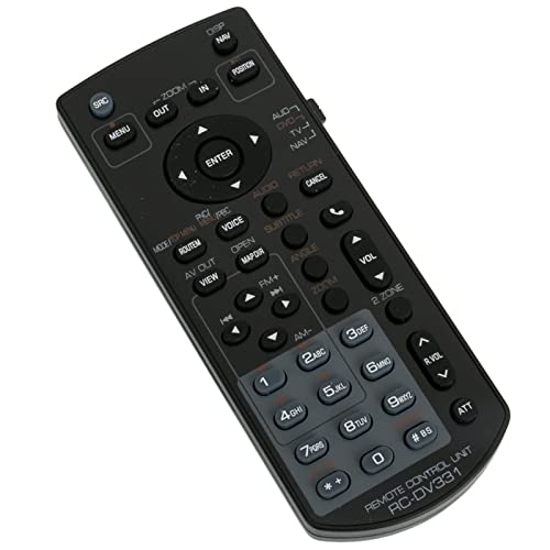 VINABTY RC-DV331 Replacement Remote Control Compatible with Kenwood Multimedia Monitor DNX-890HD DNX-570HD DDX-896 DNX-5160 DDX-616 DNX-5190 DNX-6190HD DNX-7190HD DDX-318 DNX-5060EX DNX-6140 - Image 3
