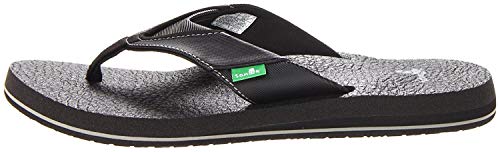 Sanuk Men's Beer Cozy Flip Flop Black 43 M EU / 10 D(M)