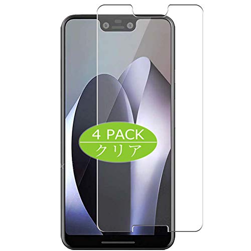 VacFun 4 Piezas HD Claro Protector de Pantalla para Google Pixel 3 XL Pixel3 XL, Screen Protector Sin Burbujas Película Protectora (Not Cristal Templado)