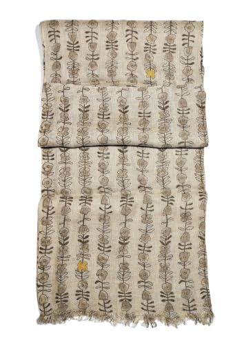 Image of Shanlin Unisex Natural Color 100% Linen Scarves for Men and Women
