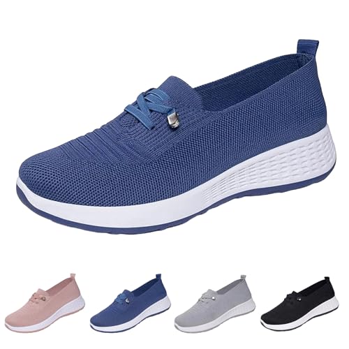 Baskets légères respirantes pour pieds sensibles sans lacets