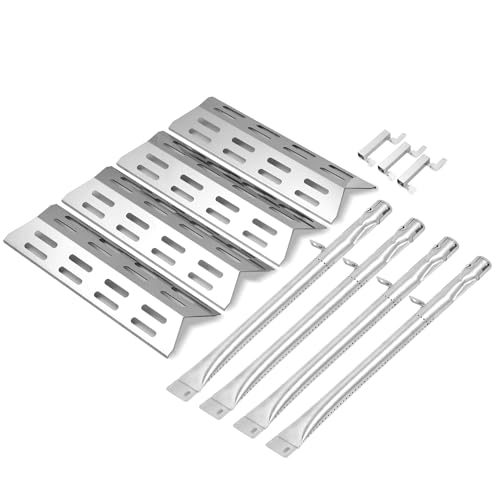 Oklagarden SGP4333SB Heat Tent Grill Burner Replacement for Stok Grill Replacement Parts SGP4130N SGP4033N SGP4032N Quattro Grill Parts Heat Shield Grill Replacement Burners Tube Flame Tamer Parts