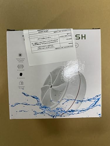 غسالة محمولة من افكسيك للتحميل العلوي تعمل بالموجات فوق الصوتية، باللون الأبيض مع توربين متعدد الوظائف، مناسبة للمنازل المتنقلة والتخييم