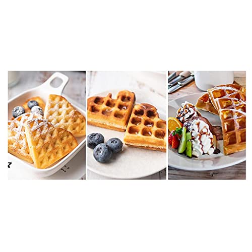 Fenteer Nicht-Stick -Seite Waffel Backform Pan Aluminium Legierung Waffeleisen Waffel zu Platte Kochen Backen werkzeug – Bild 8