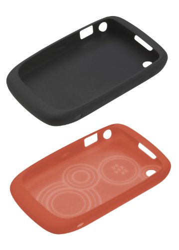 BlackBerry Coque pour BlackBerry Curve 8520/9300 - Noir et corail (Lot de 2)
