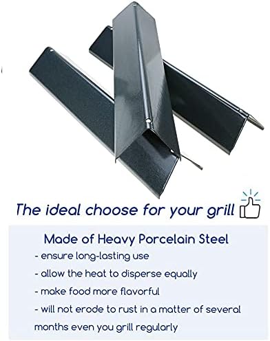 Miniatura 5 de Utheer 7635 Barras aromatizantes de 15.3 pulgadas para Weber Spirit I y II 200 Series (2 quemadores), Spirit E210 E220 S210 S220 con pomos de