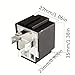 Automotive Relay with 30A Fuse, 12V/24V 4-Pin/5-Pin, Copper Terminals with Silver Contacts for Car Lights and Horns (12V 4PIN)