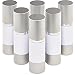 White Airless Vacuum Pump Travel Bottles Refillable- 1 oz (Set of 6)