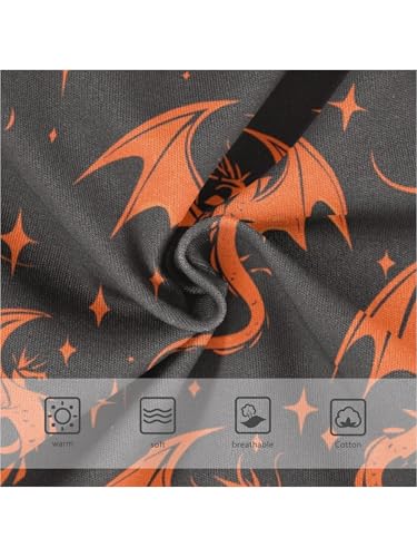 ZZKKO Silhouette Flying Fire Dragon Star Girls Underwear Toddler Panties for Girls Comfort Brief Size 2-8T3