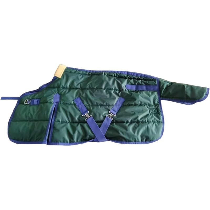 Coperta invernale per cavalli, coperta invernale in vimini, protezione per cavalli, calda equitazione, coperta in vimini traspirante (115 cm)