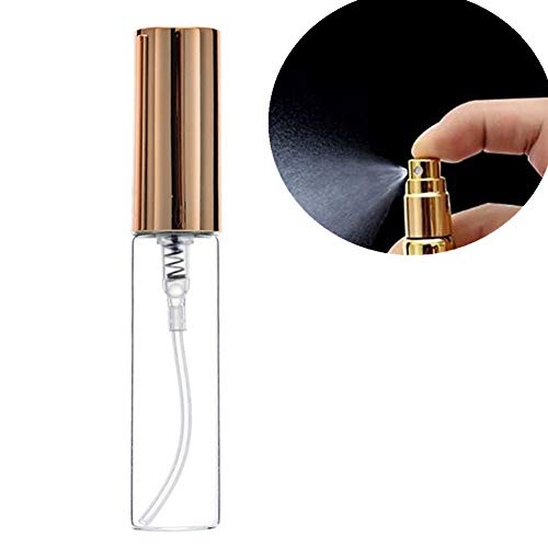 Preisvergleich Produktbild KAIKUN Parfum Zerstäuber Für Unterwegs Parfümzerstäuber Nachfüllbar Zerstäuber-Sprühflaschen Umweltfreundliche Sprühflasche Duft Leere Flasche Gold