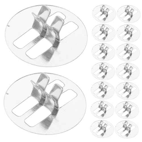 VOSAREA DIY Candles Wick Holders 100pcs Wick Clips Candles Making Accessories Centering Device Strong Metal Base